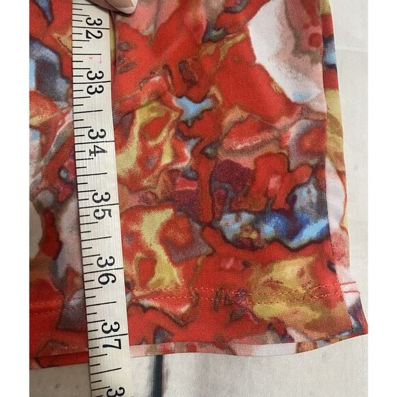 Vera Wang‎ Dress Womens Medium Multi Color V Neck Sleeveless Dress (c) - Picture 5 of 7